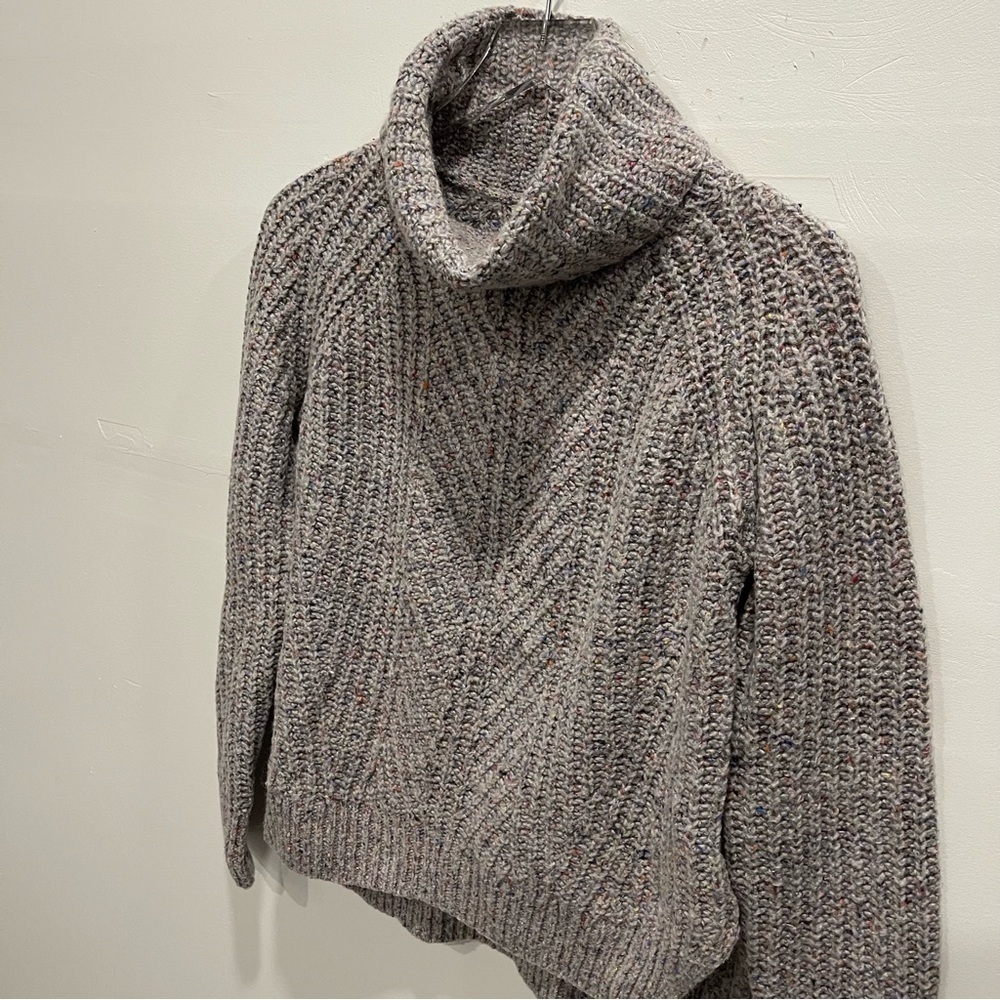 Madewell Colorfleck Ribbed Turtleneck Sweater Knit Size X-Small - Picture 5 of 11